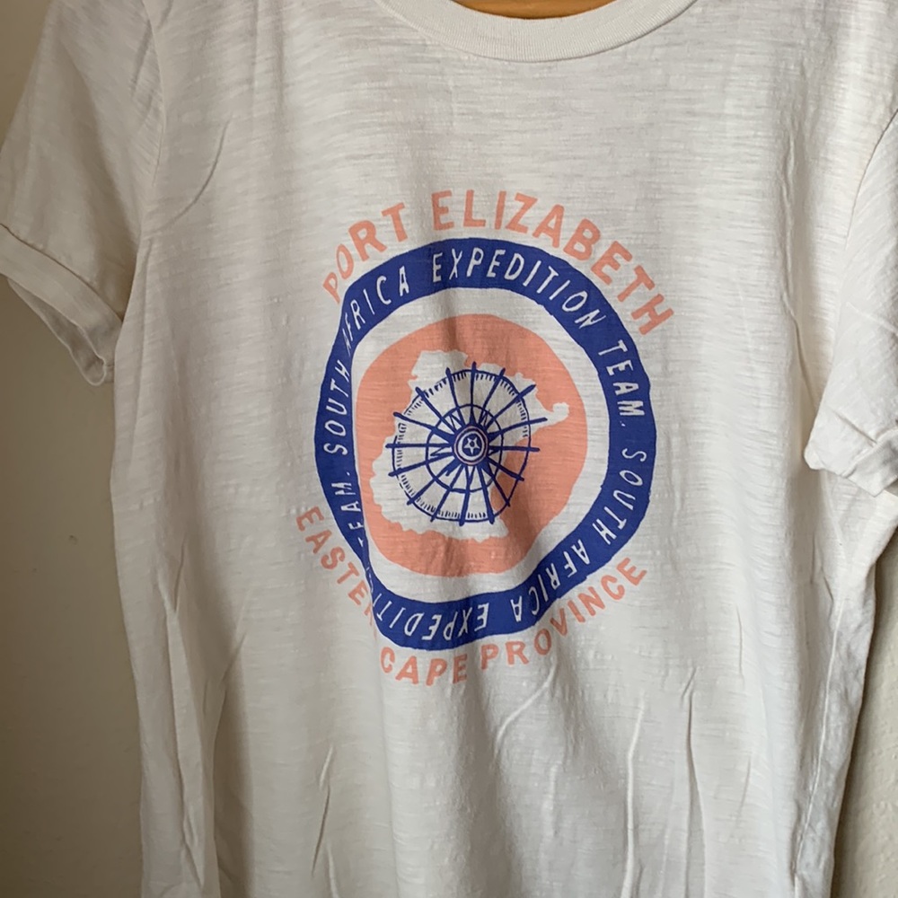 J.Crew Port Elizabeth tee in cream⛵️🚢🏝️ - Picture 3 of 14
